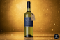 Trumpeter Torrontes white wine bottle with golden bokeh background and Terra Nostra logo